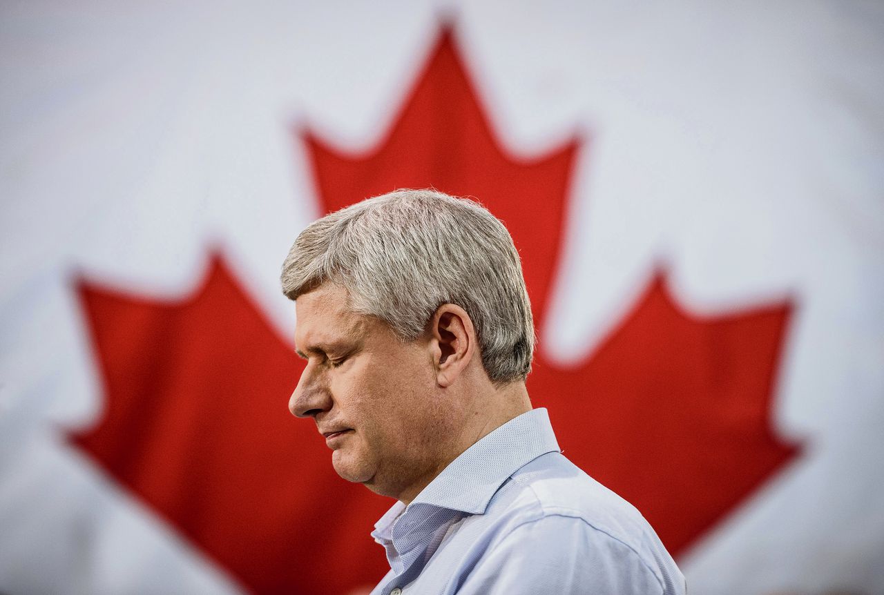 Aan Conservatieve zijde groeit de vrees dat het weleens gedaan kan zijn met premier Stephen Harper.