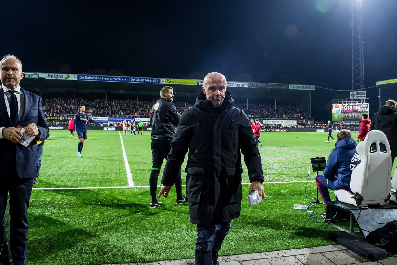 Ajax verspeelt opnieuw punten na knappe comeback Emmen 