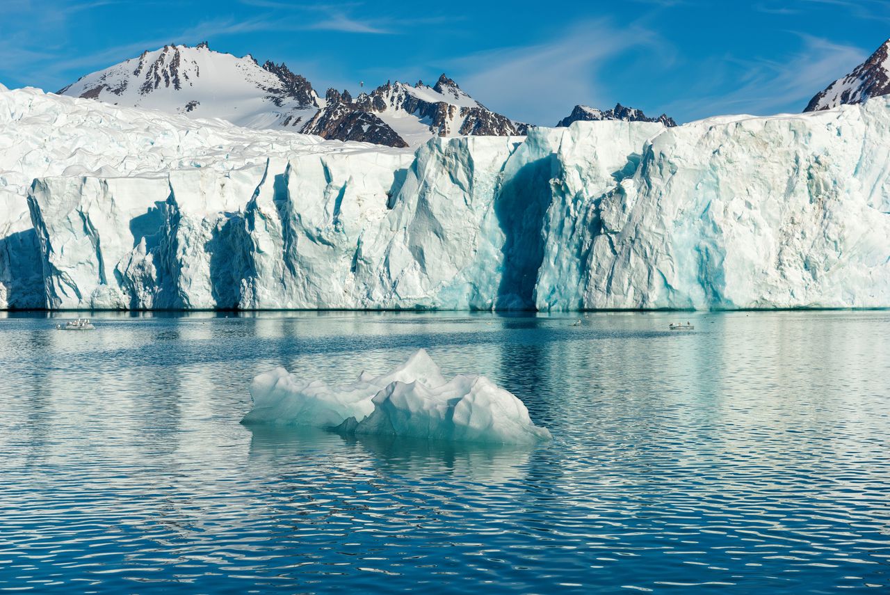 Gletsjer in het noorden van Spitsbergen