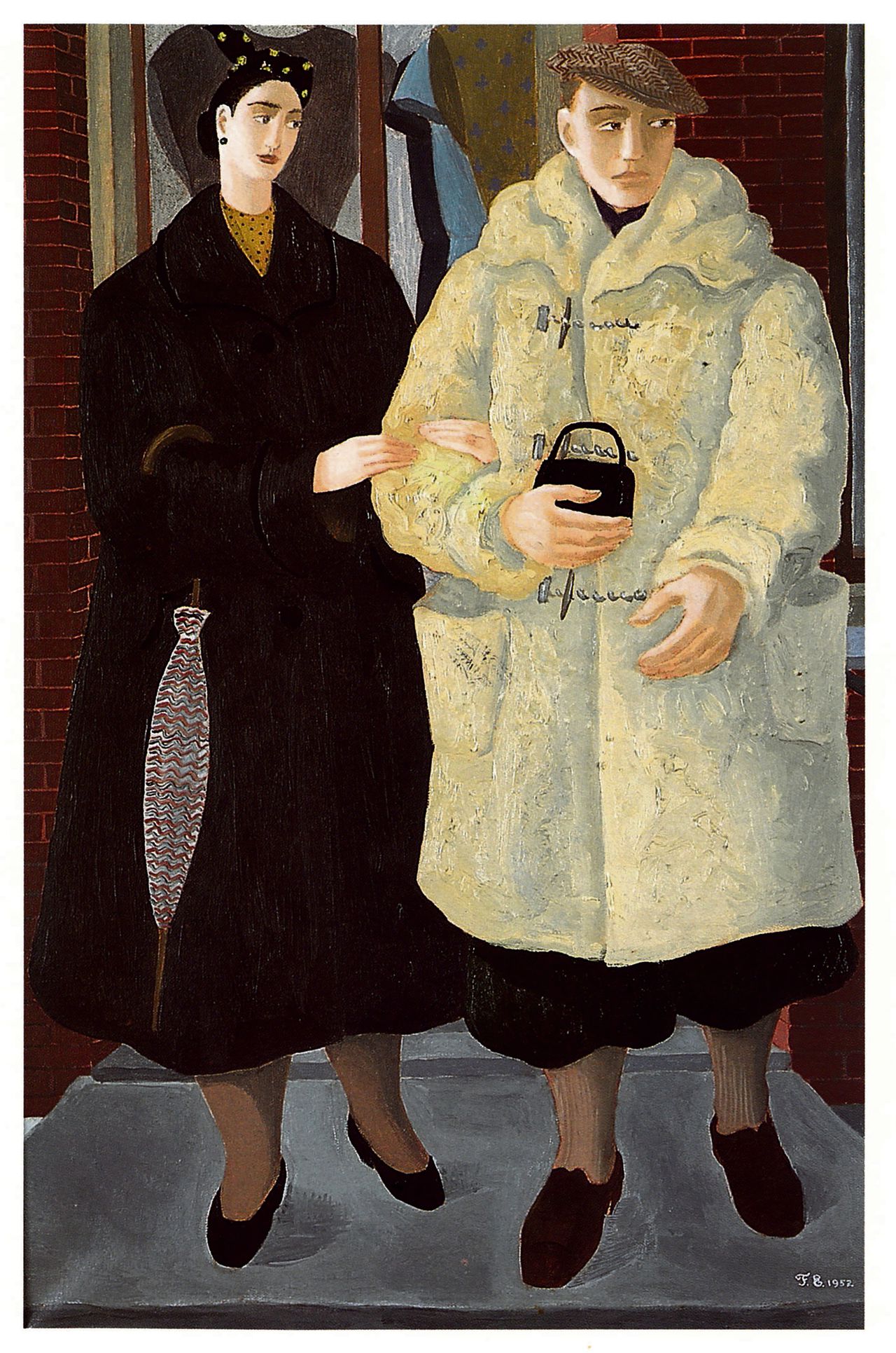 Wandelend Paar (1953) van Ferdinand Erfmann