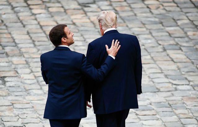 Hoe Macron en Trump een hecht duo werden 