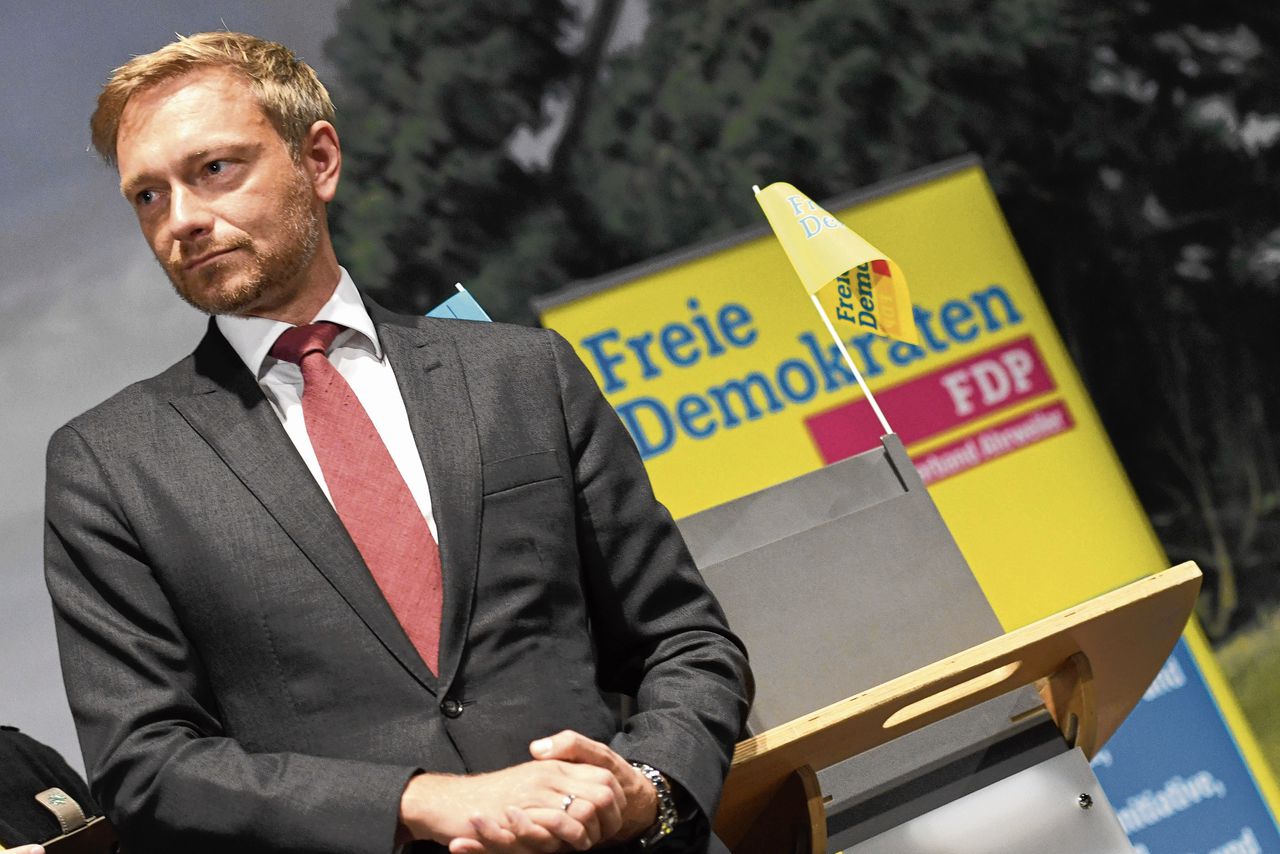 De leider van de FDP staat te trappelen voor het grote werk 