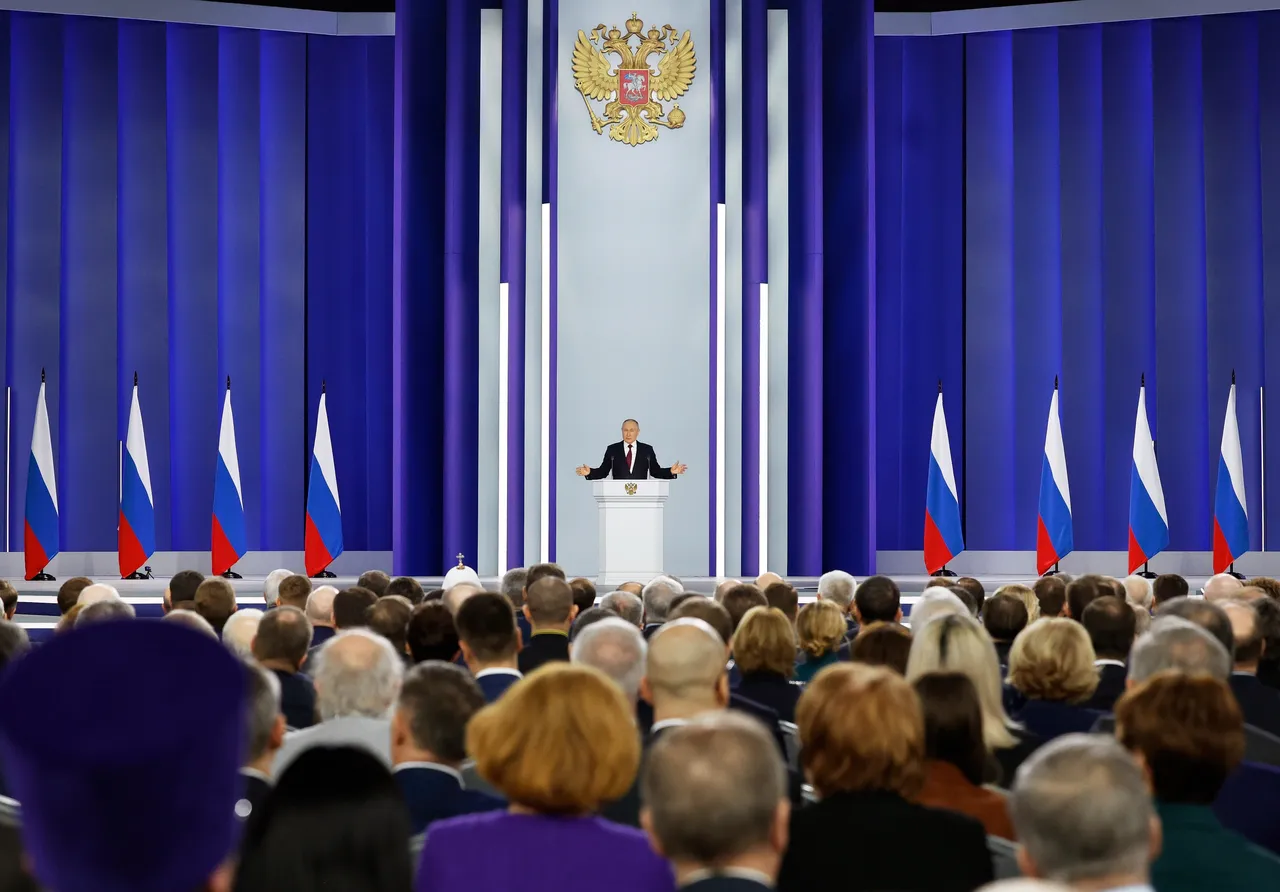 Foto van toespraak van Poetin