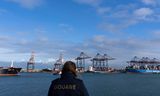 Een containerterminal op de Rotterdamse Maasvlakte.  Rotterdam en Antwerpen zijn voor cocaïne de absolute toegangspoort tot Europa geworden.
