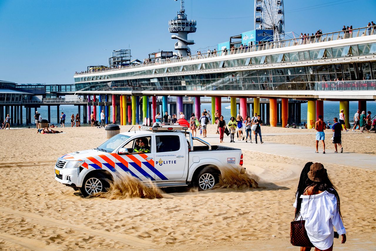 Bij de Pier in Scheveningen wordt extra vaak gesurveilleerd.