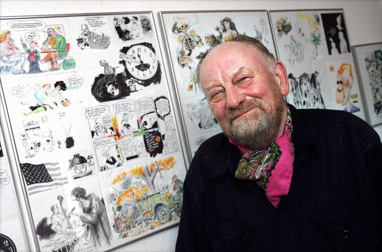 De Deens cartoonist Kurt Westergaard in 2010
