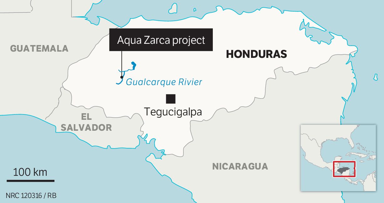 Groot stuwdamproject in Honduras