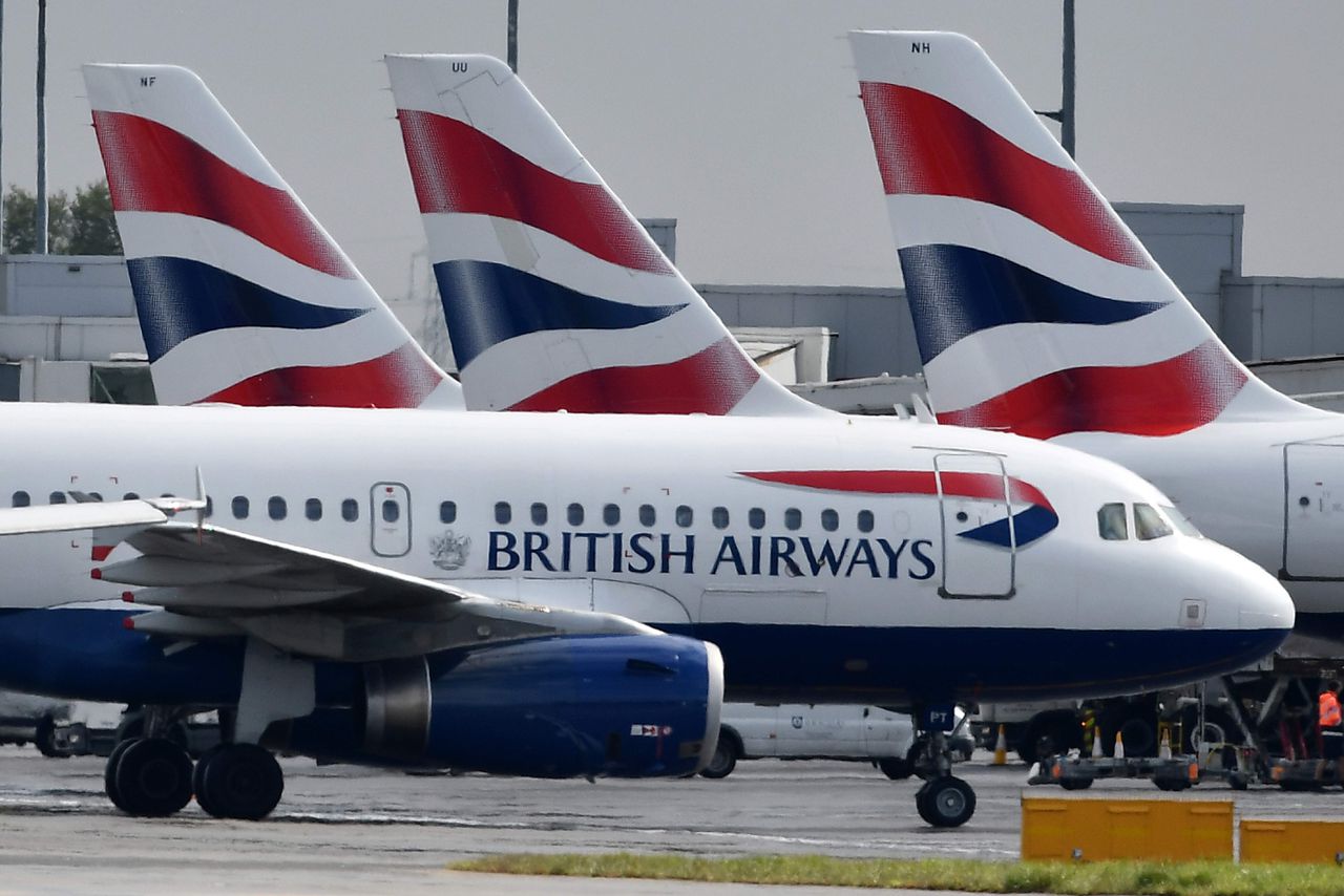 Bijna alle vluchten British Airways geannuleerd door staking piloten 