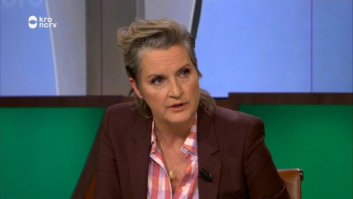 Margriet van der Linden in talkshow M. KRO-NCRV