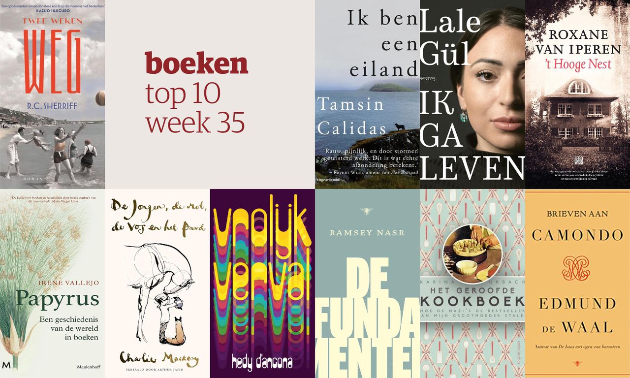 De tien bestverkochte boeken van week 35 