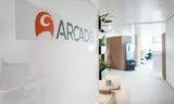 Het interieur van The CubeHouse op de Zuidas, het hoofdkantoor van ingenieurs- en adviesbureau Arcadis.