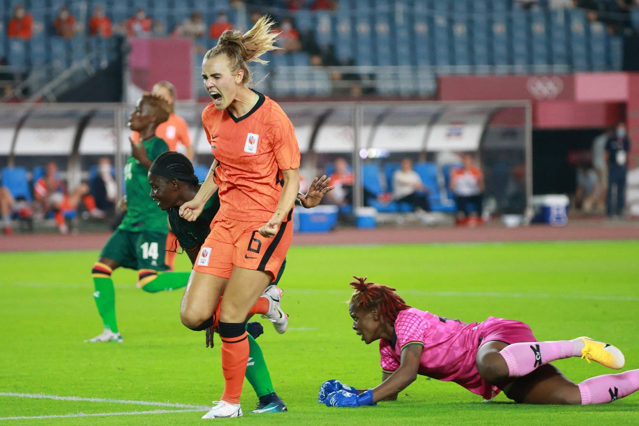 Monsterzege Nederlandse Voetbalvrouwen In Eerste Wedstrijd Tegen Zambia Nrc