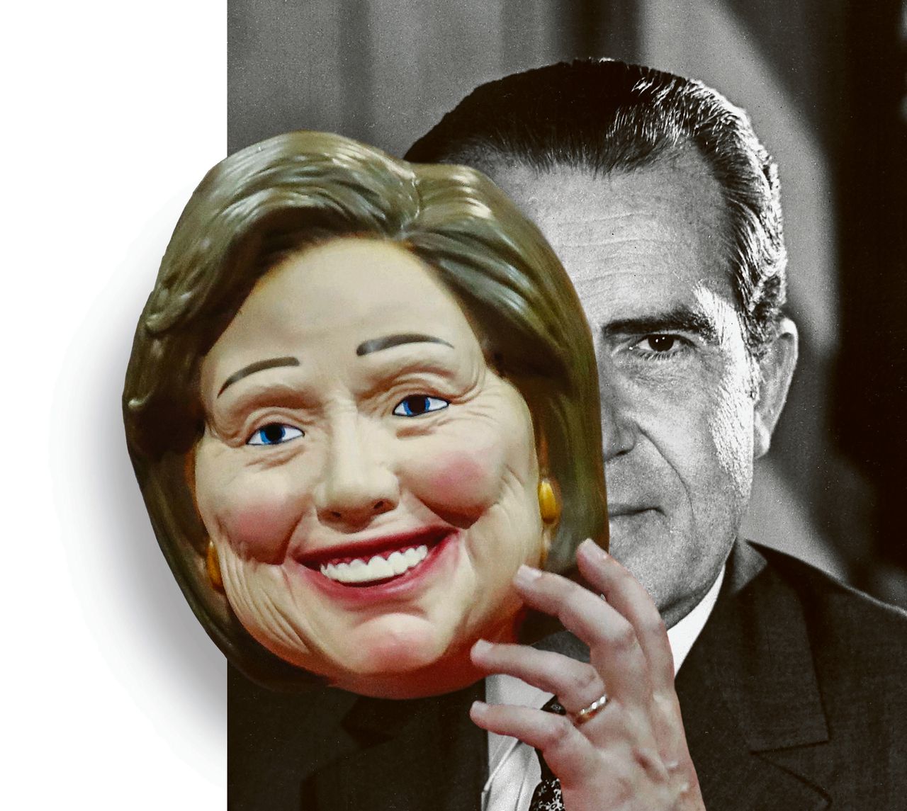 "Met Hillary Clinton keert de geest van Richard Nixon terug in het Witte Huis."