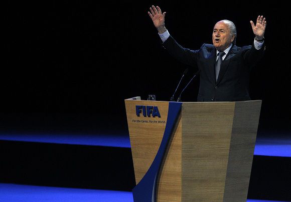Sepp Blatter in reactie op zijn herverkiezing.