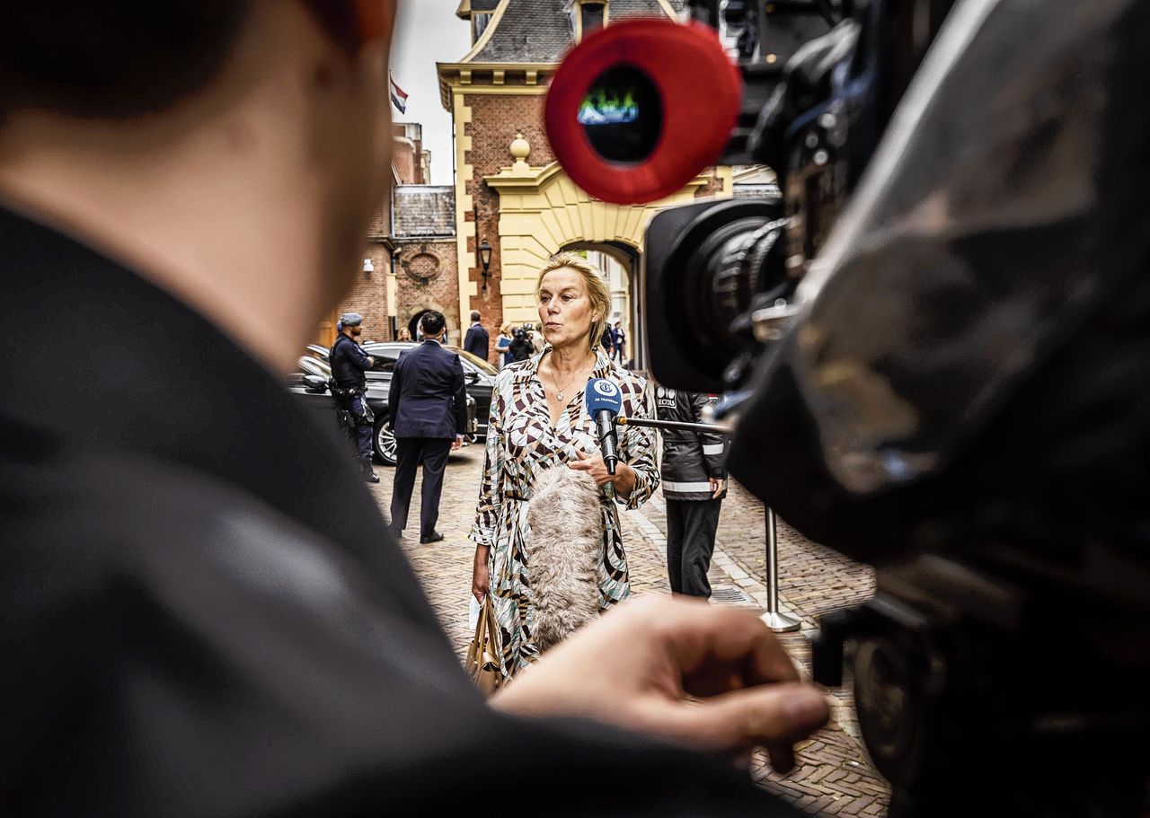 Sigrid Kaag komt aan op het Binnenhof voor de wekelijkse ministerraad.