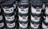 Verfpotten van Dulux, een merk van AkzoNobel. 