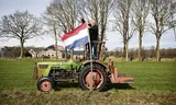 After the election results, farmer Jan Schoneveld near Bathmen turned the flag around again.