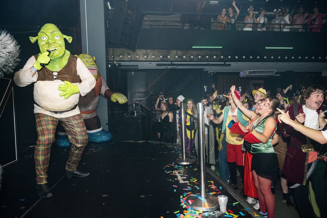 Op Shrek-feest vieren jongeren een sexy internetversie van het groene monster 