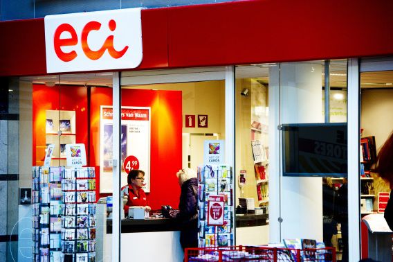 Een winkel van ECI in het centrum van Rotterdam.