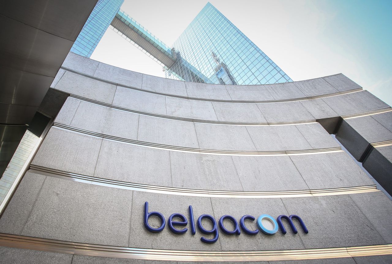 Het hoofdkantoor van Belgacom in Brussel.