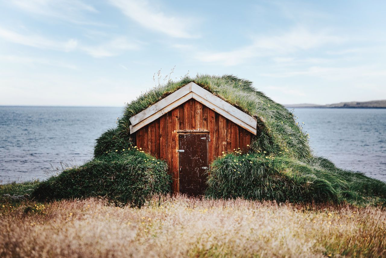 Een afgelegen huis op IJsland