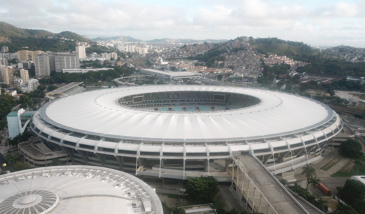 Het Maracanã-stadion in Rio de Janeiro, waar de finale van de Copa América gespeeld wordt op 11 juli.