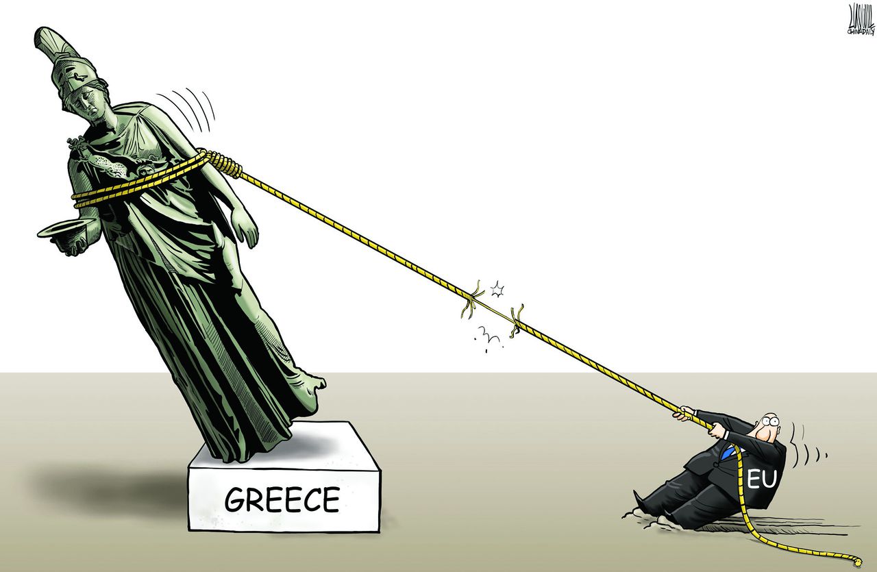 Europa dreigt te worden gespleten tussen de oude kern en de nieuwkomers, waarschuwt Mathieu Segers. Illustratie Luojie