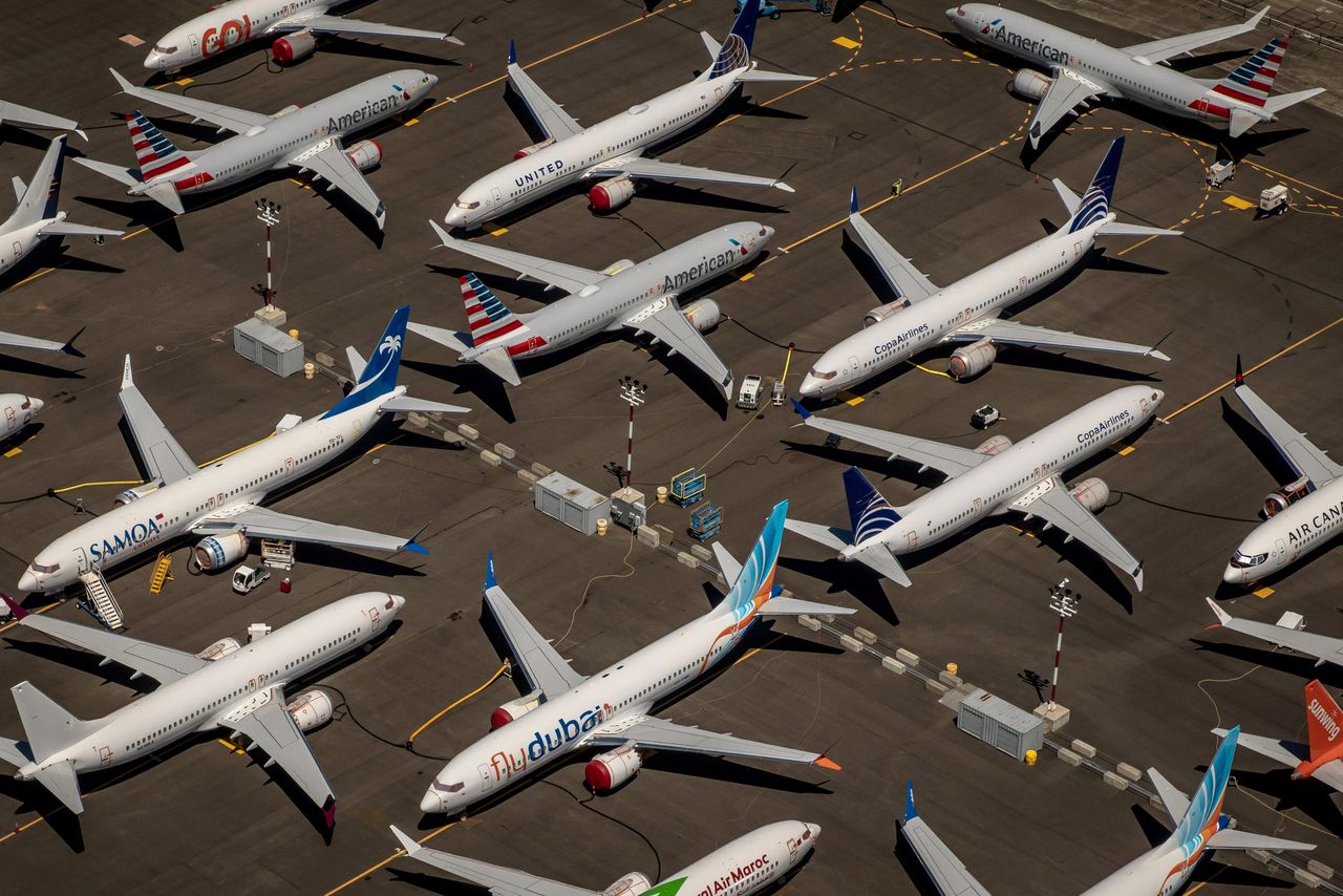 Boeing en Airbus kampen met een flinke afname in de vraag naar hun toestellen.