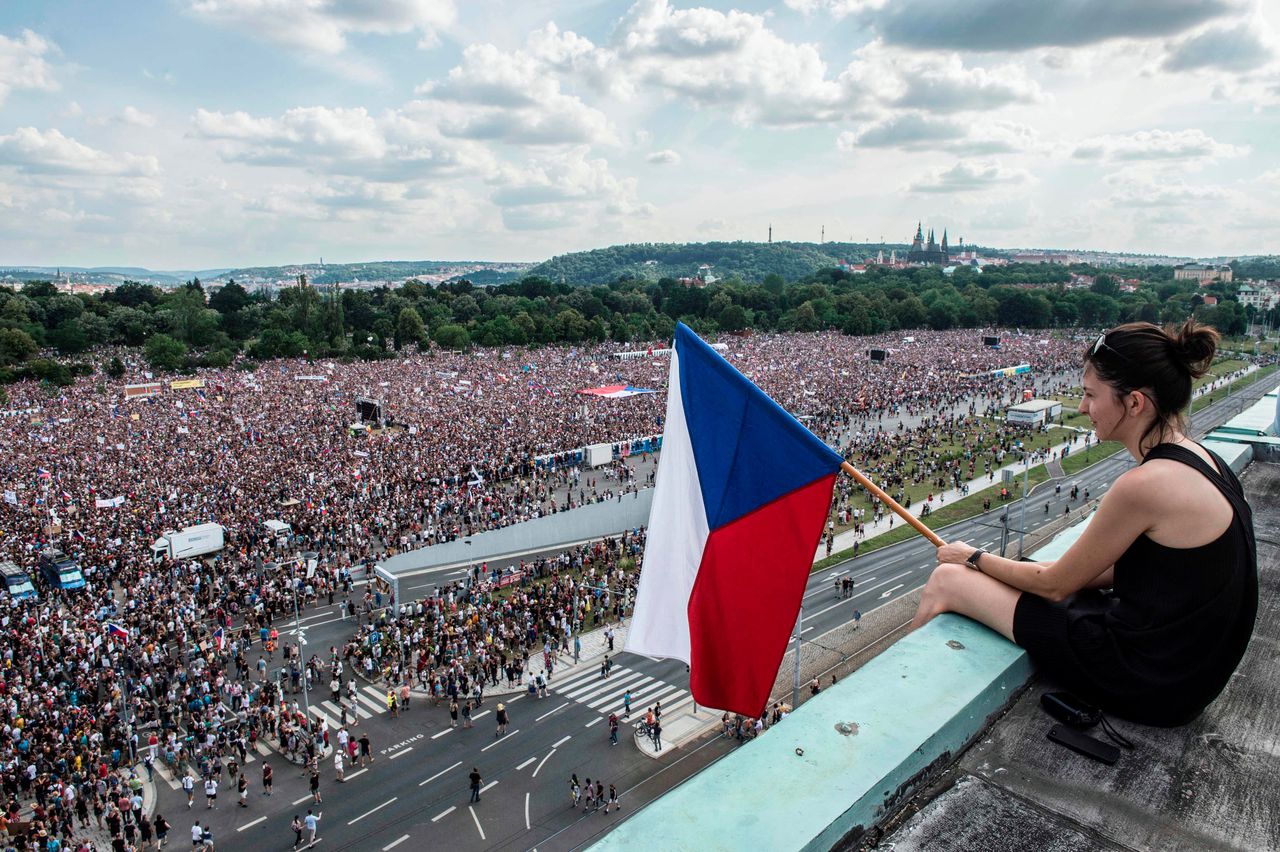 Weer megademonstratie in Praag tegen premier Babis 