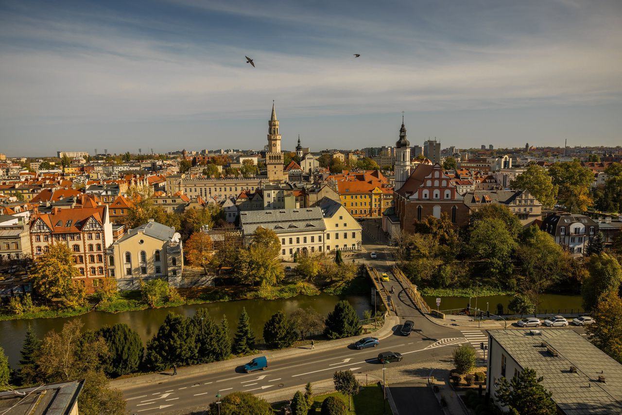 Het stadje Opole in Polen, waarvandaan veel Polen naar Nederland kwamen om hier te werken.