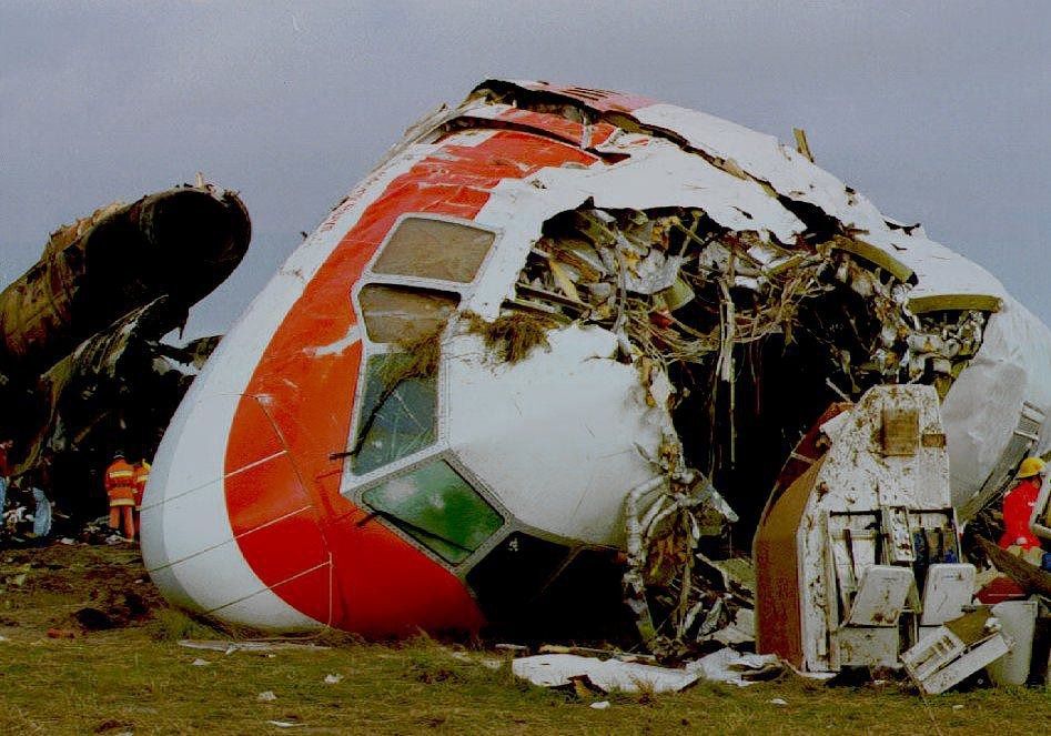 De cockpit van de DC-10 van Martinair die op 21 december 1992 verongelukte op het vliegveld van Faro.