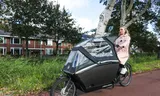 BBC journalist Anna Holligan reports on the cargo bike.