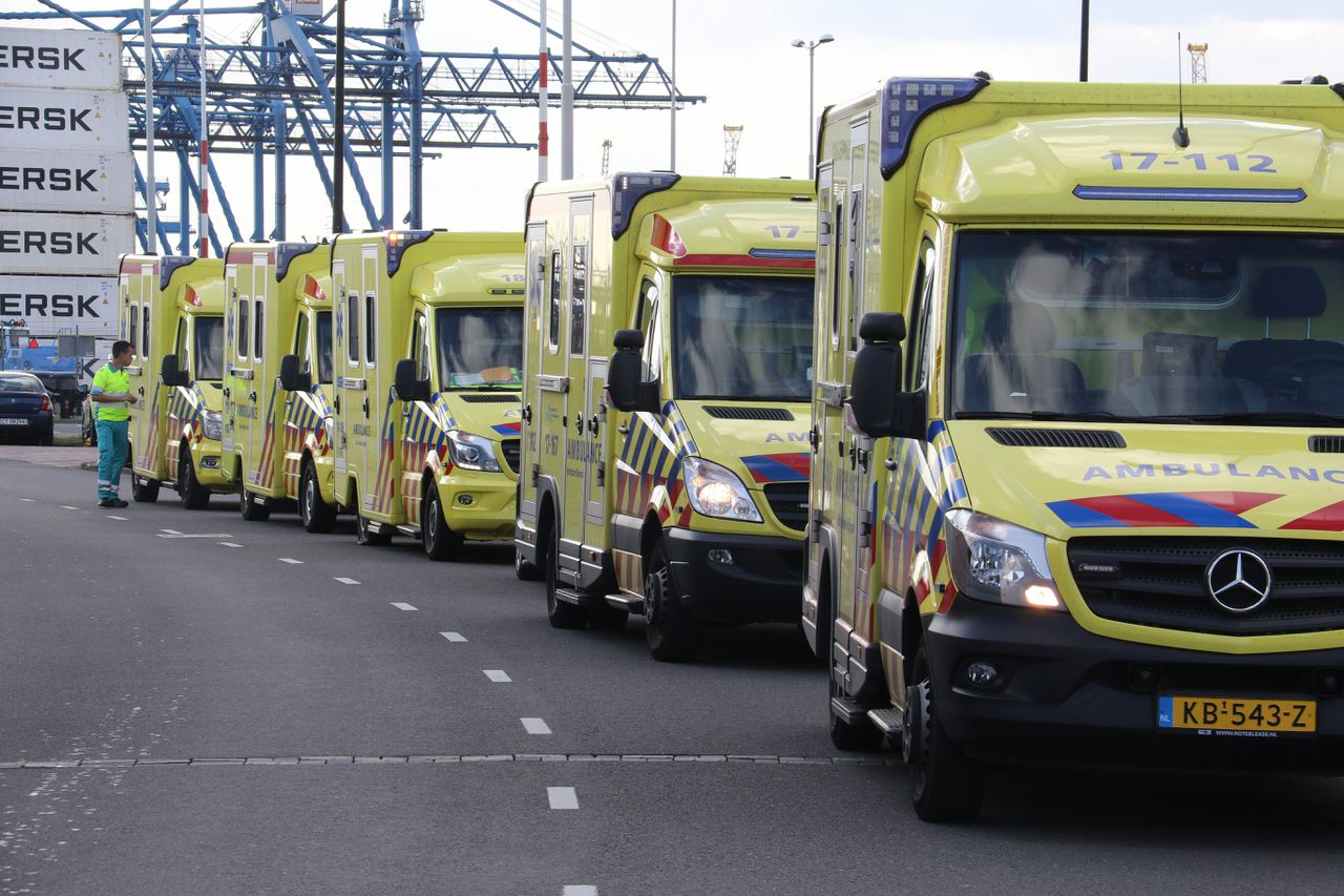 Ambulances in Rotterdam. Beeld ter illustratie.