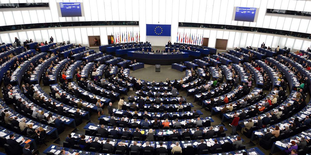 Leden van het Europees Parlement tijdens een plenaire sessie in Straatsburg.