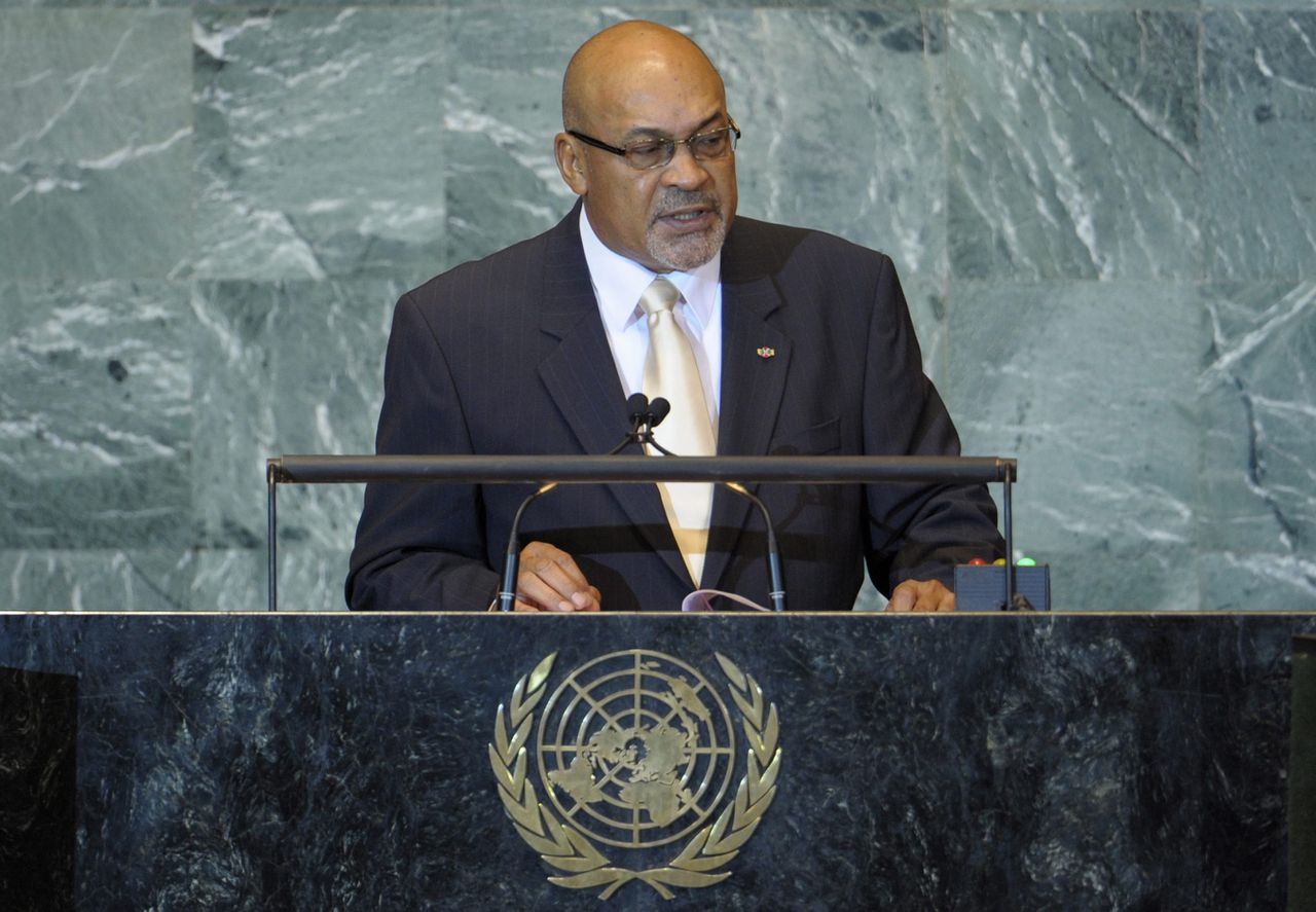 Bouterse spreekt bij de Verenigde Naties in New York in 2011.