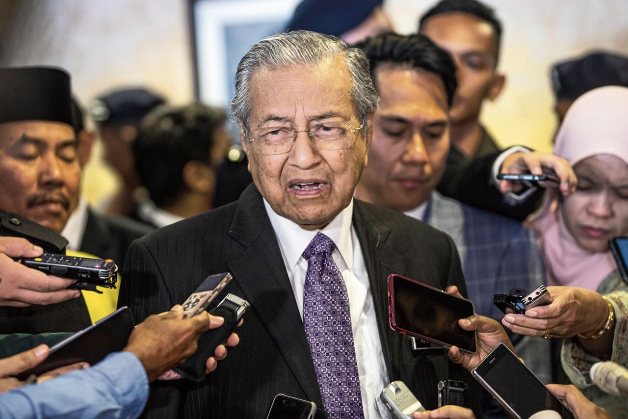 De Maleisische premier Mahathir