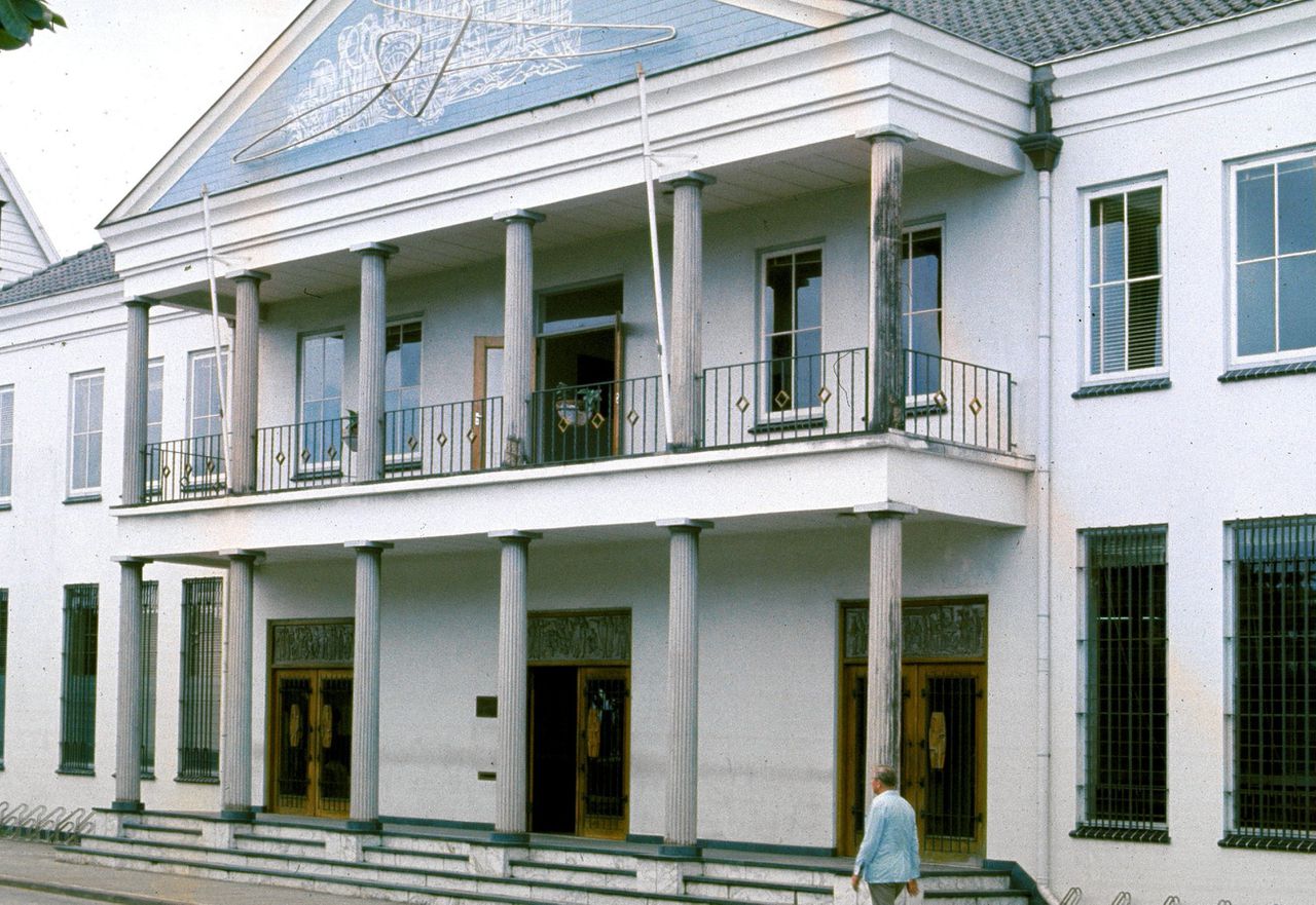 Het gebouw van de Centrale Bank Suriname in Paramaribo.