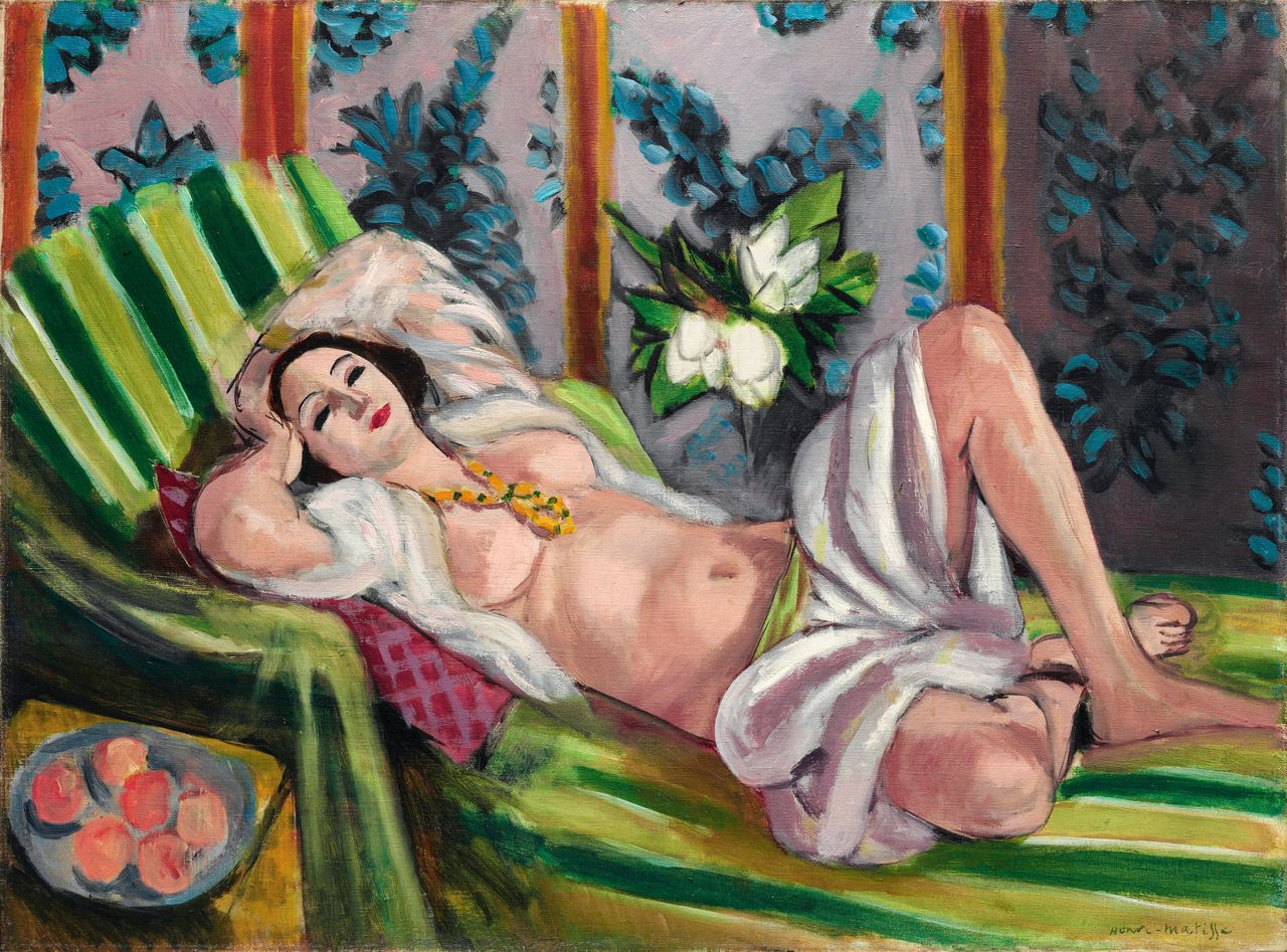 Henri Matisse, ‘Odalisque couchée aux magnolias’ (1923, 60,5 x 81,1 cm)