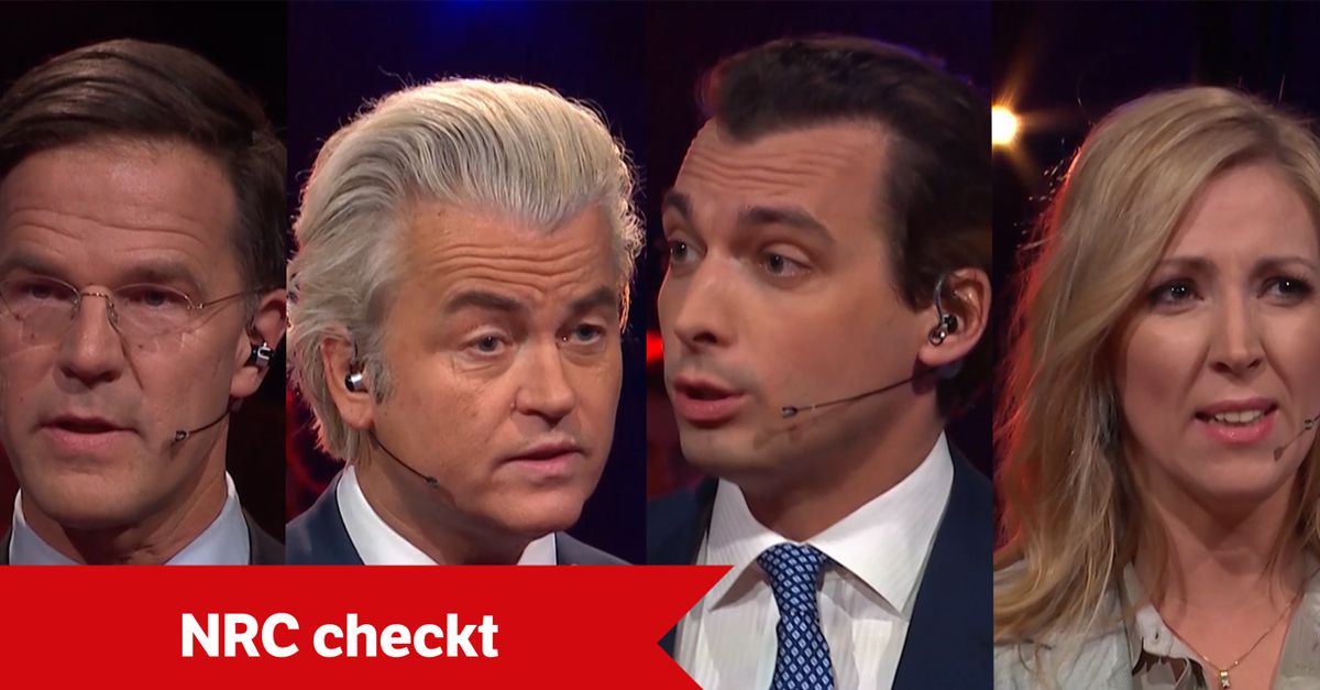 Terugkijken: alle factchecks van het verkiezingsdebat - NRC