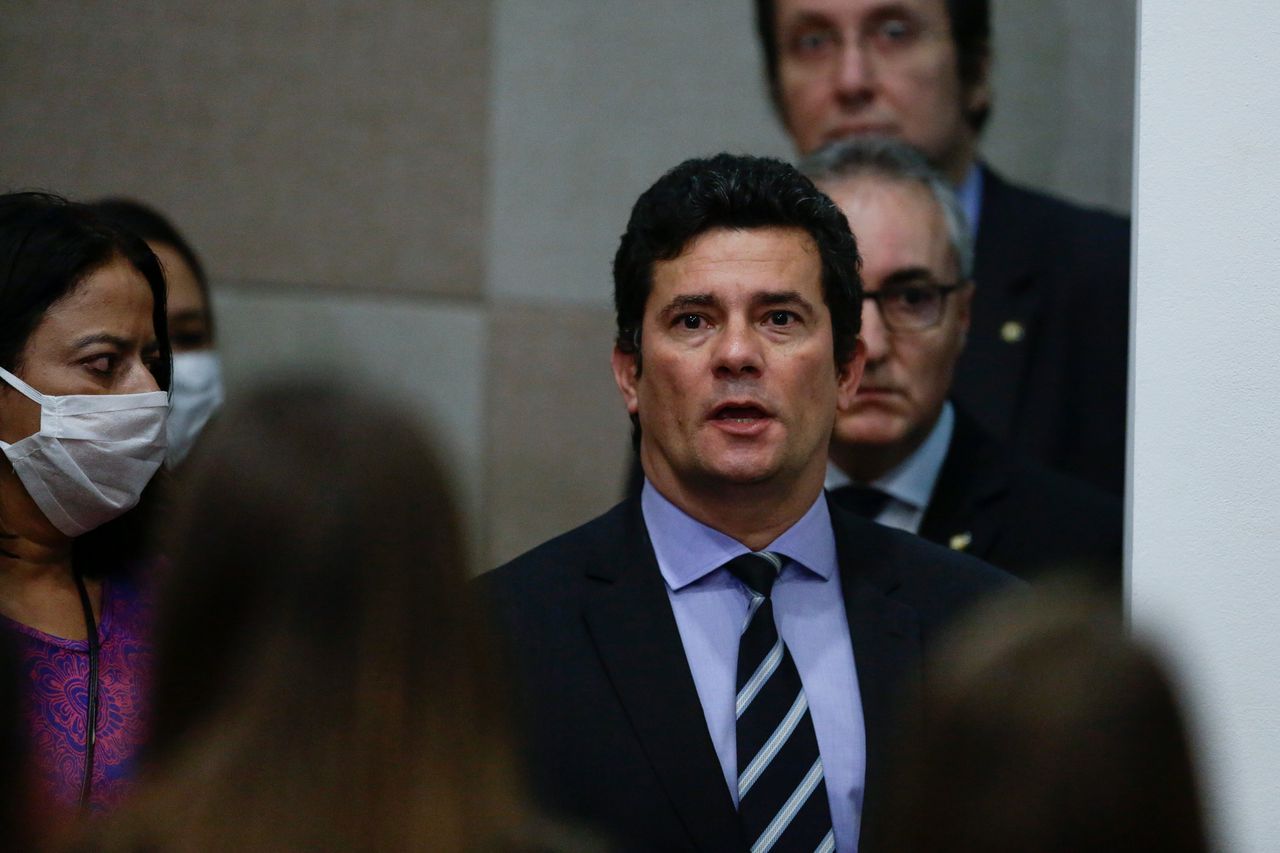De Braziliaanse minister van Justitie Sergio Moro werd bekend vanwege zijn strijd tegen corruptie.