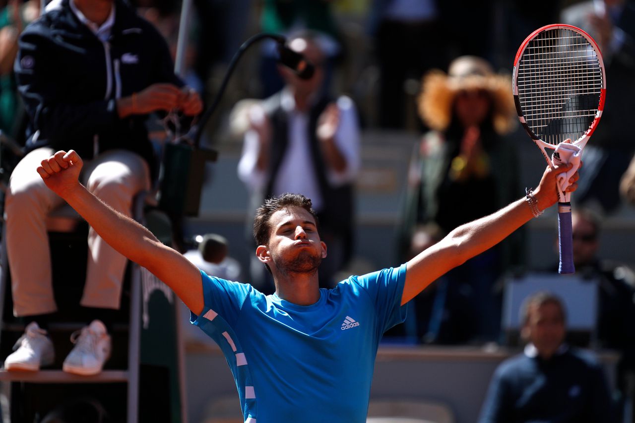 Djokovic uitgeschakeld op Roland Garros, Thiem in finale tegen Nadal 