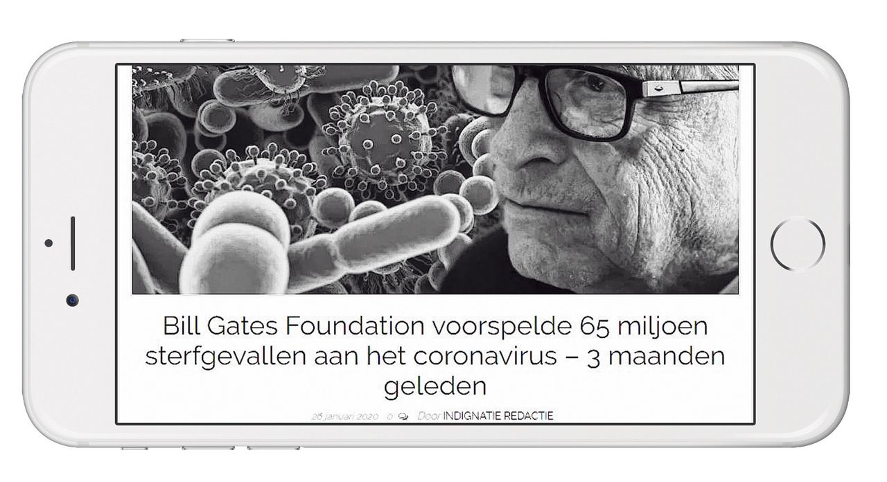 Complotsites beweren dat Bill Gates belang heeft bij de verspreiding van het coronavirus.
