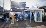 Rechts het hologram van de man die in 2009 een meisje verkrachtte in het Panbos bij Bilthoven.
