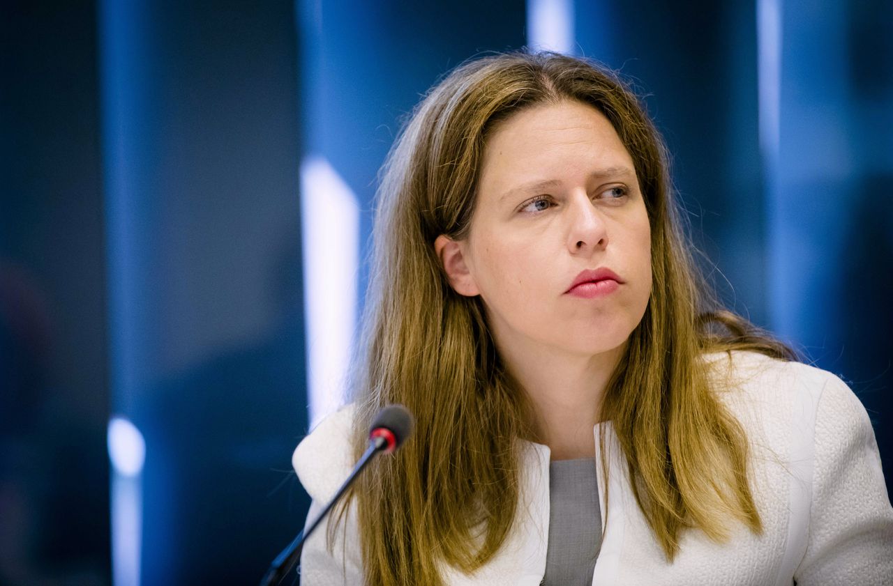 Minister Carola Schouten van Landbouw, Natuur en Voedselkwaliteit tijdens een debat op 14 juni.