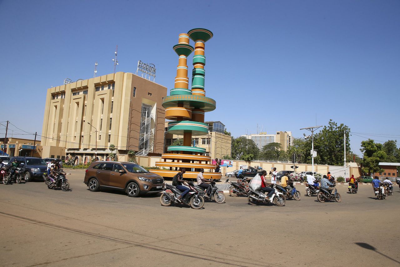 Ouagadougou, de hoofdstad van Burkino Faso.