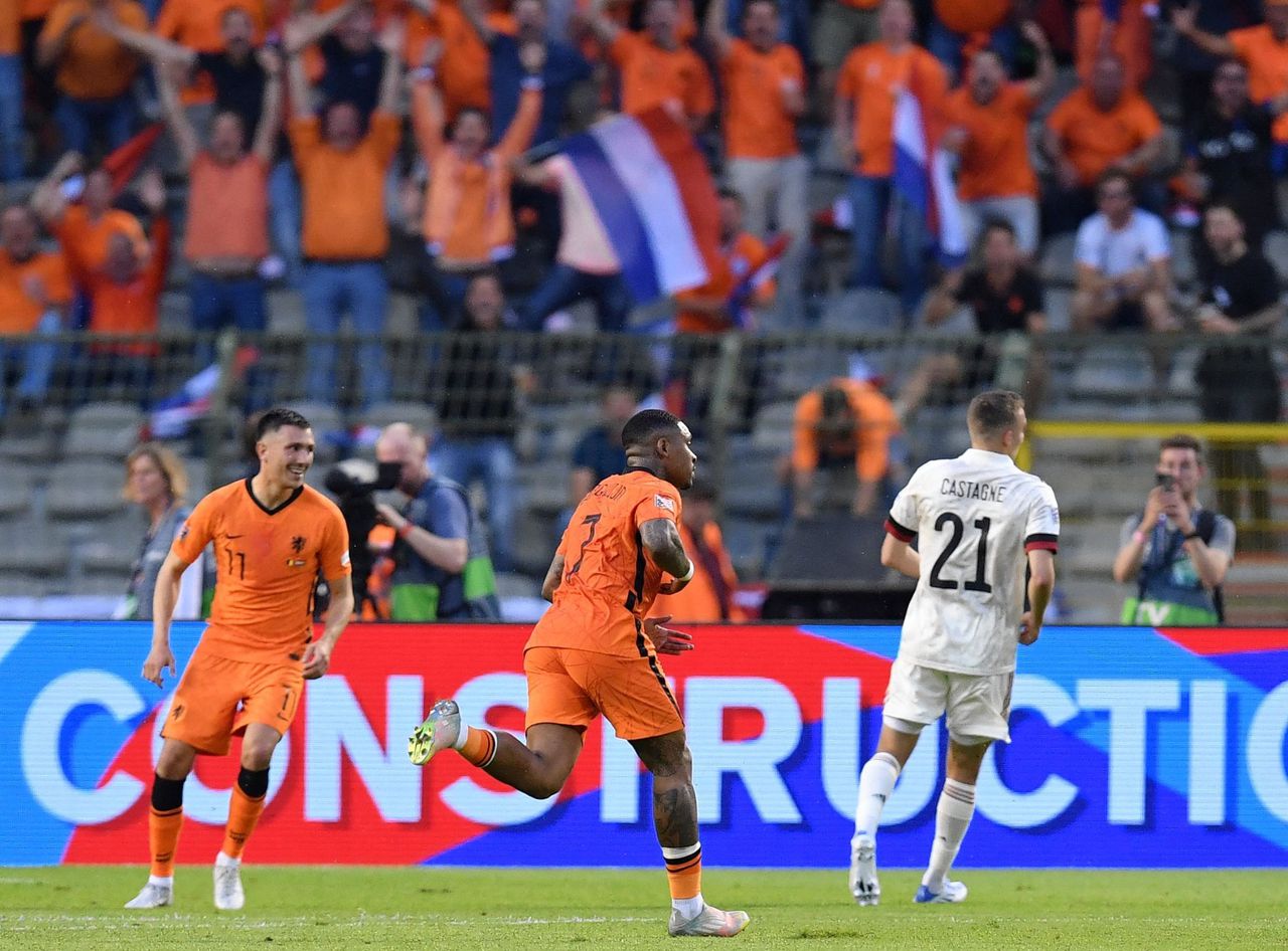 Oranje speelt het Belgische elftal zoek in Brussel 