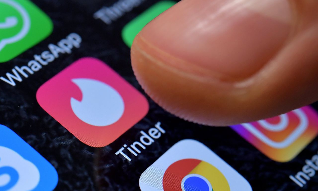Voor het onderzoek werd gekeken naar de tien populairste gratis apps, waaronder Tinder.