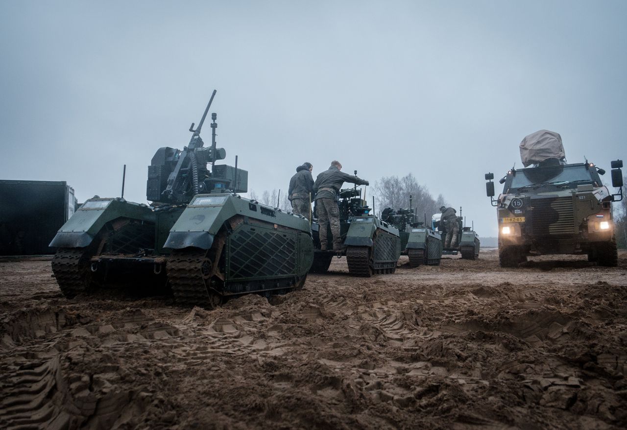Onbemande wapensystemen zijn geen sciencefiction meer. De Nederlandse landmacht oefent ermee in Litouwen 