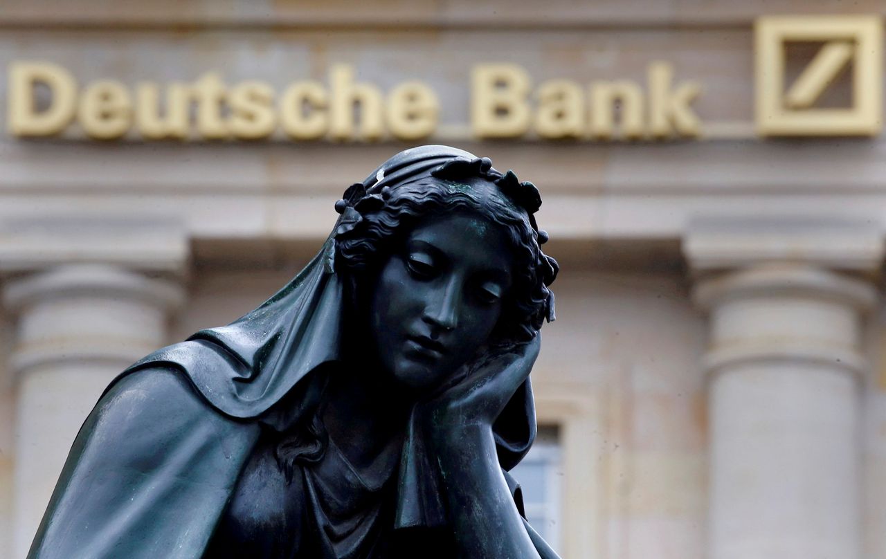 Het filiaal van Deutsche Bank in Frankfurt.