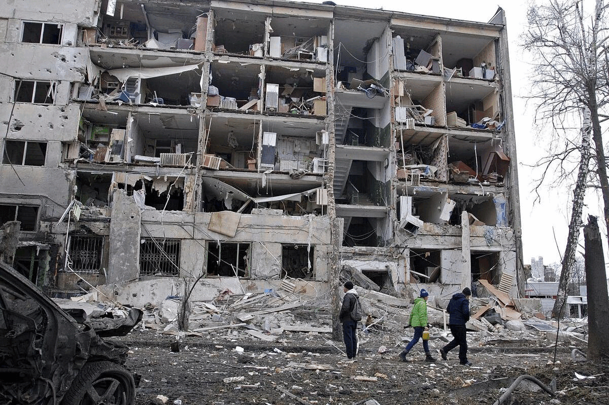 De verwoestingen in onder meer Charkov, Tsjernihiv en Soemy in beeld 